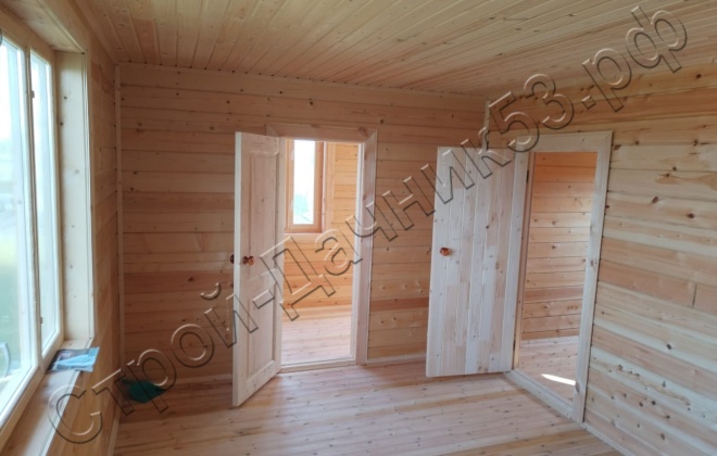 3 Брусовая баня  Б-30, 6х8м, 42 М², Калужская область, г. Жуков (7)